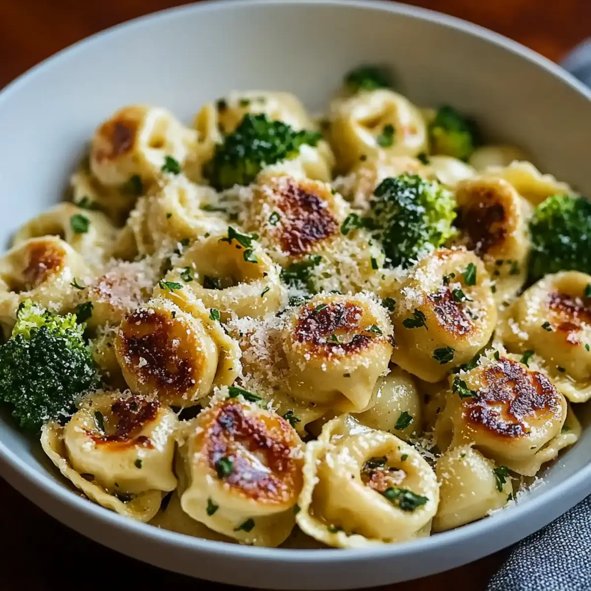 Creamy Garlic Parmesan Tortellini