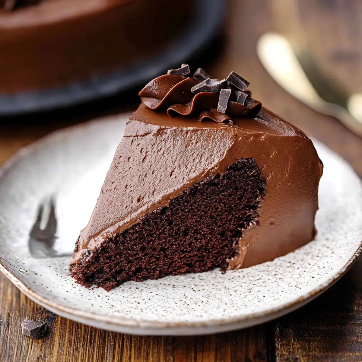 Dark Chocolate Mousse Cake