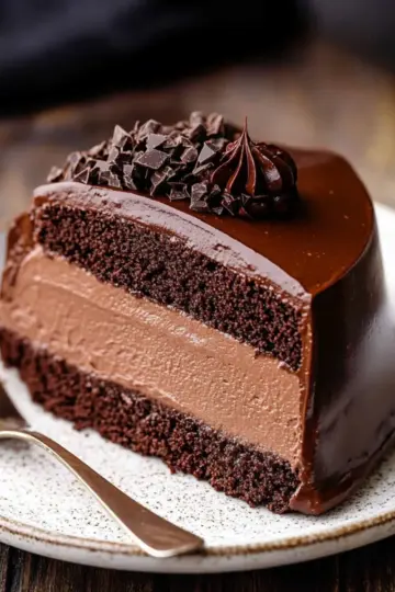 Dark Chocolate Mousse Cake