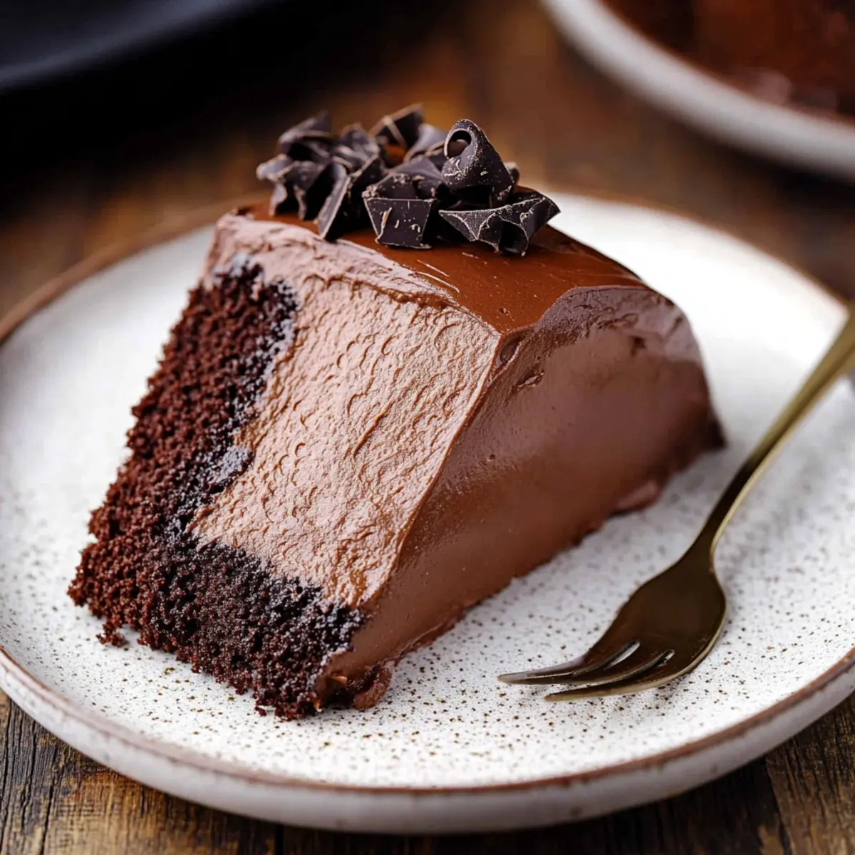 Dark Chocolate Mousse Cake