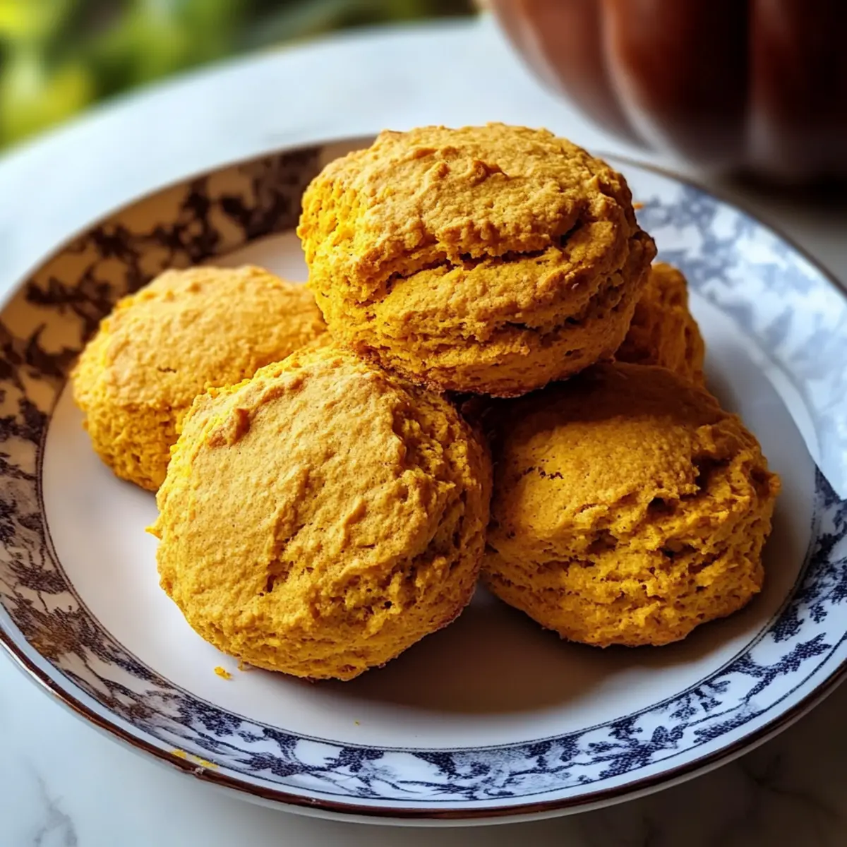 Fluffy Spiced Pumpkin Biscuits