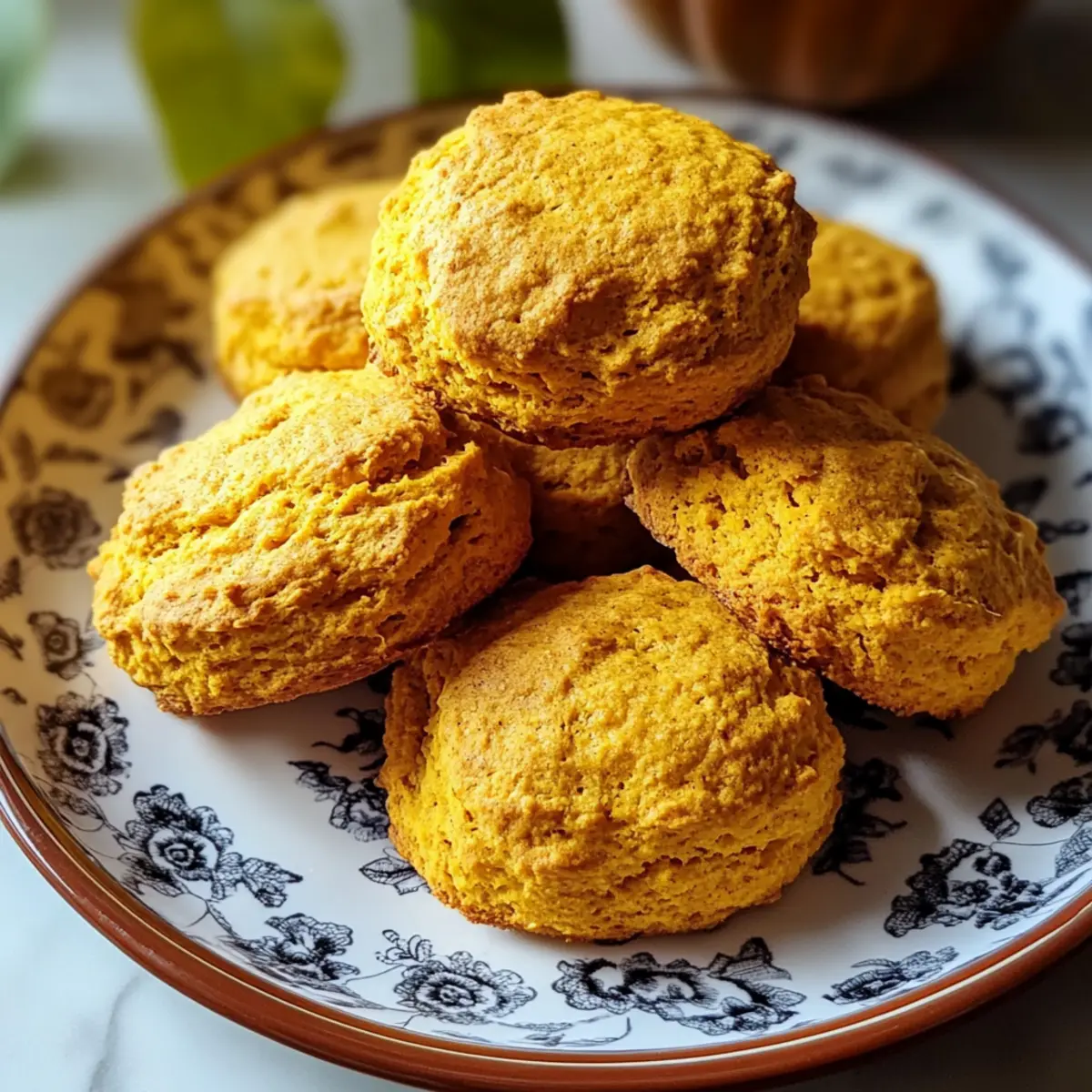 Fluffy Spiced Pumpkin Biscuits