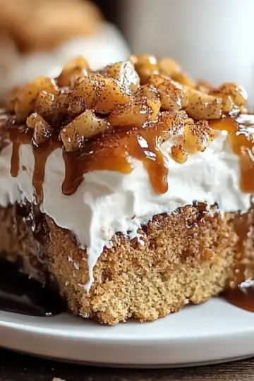 Gingerbread Poke Cake