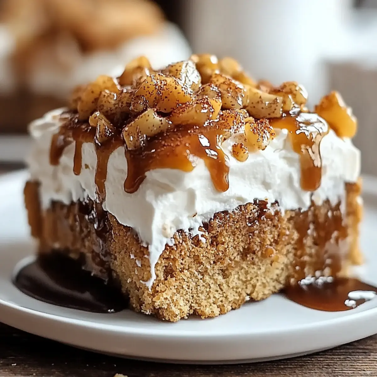 Gingerbread Poke Cake