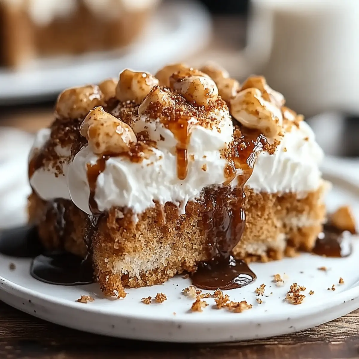 Gingerbread Poke Cake