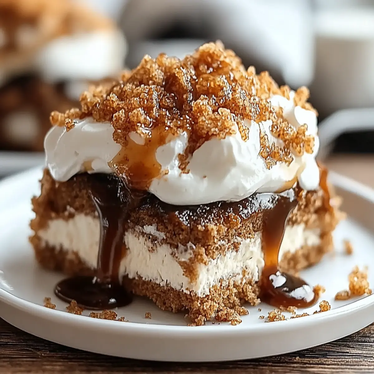 Gingerbread Poke Cake