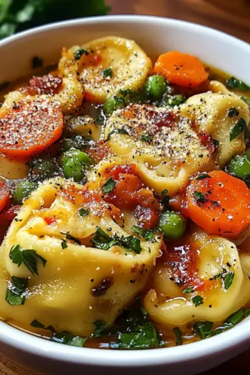 Healthy Tortellini Soup