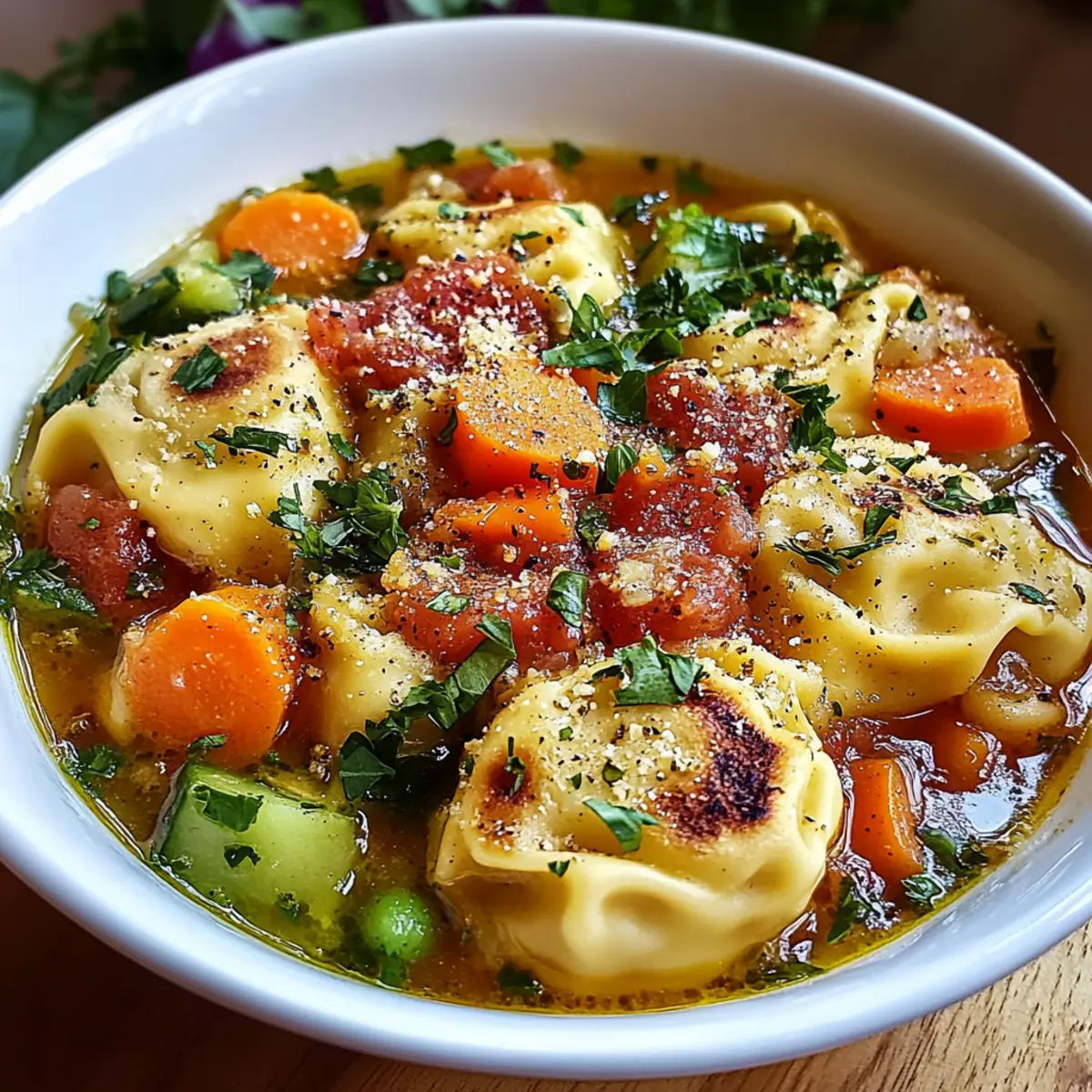 Healthy Tortellini Soup