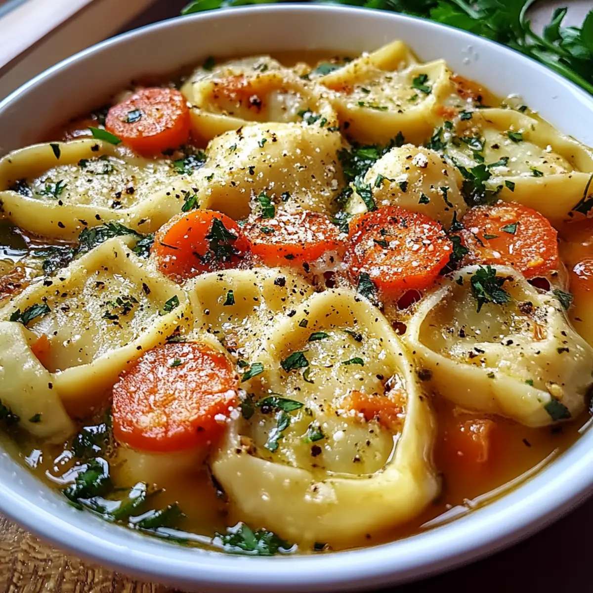 Healthy Tortellini Soup