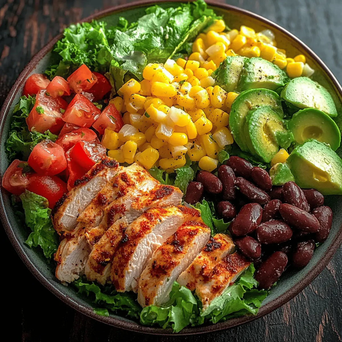 High Protein Southwest Chicken Salad