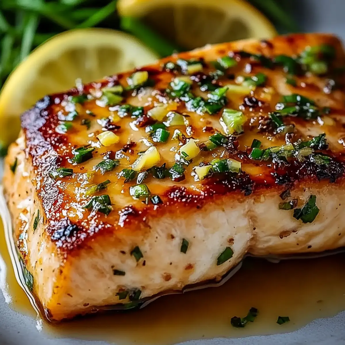 Honey Garlic Butter Baked Salmon