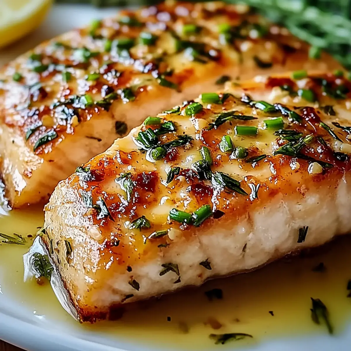 Honey Garlic Butter Baked Salmon