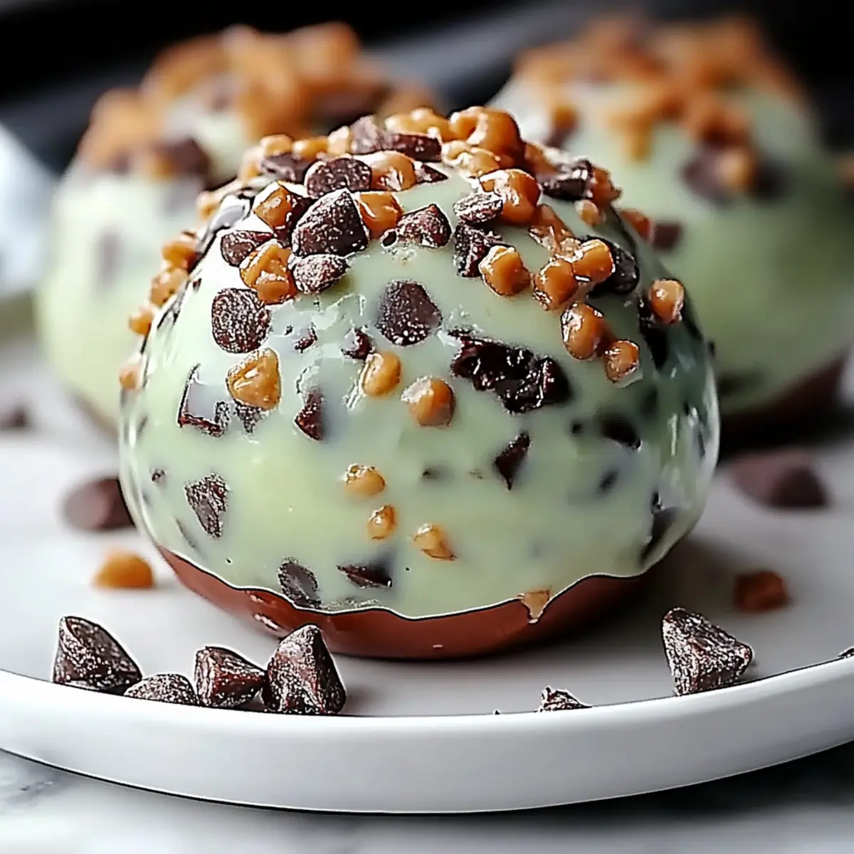 Mint Chocolate Chip Protein Balls