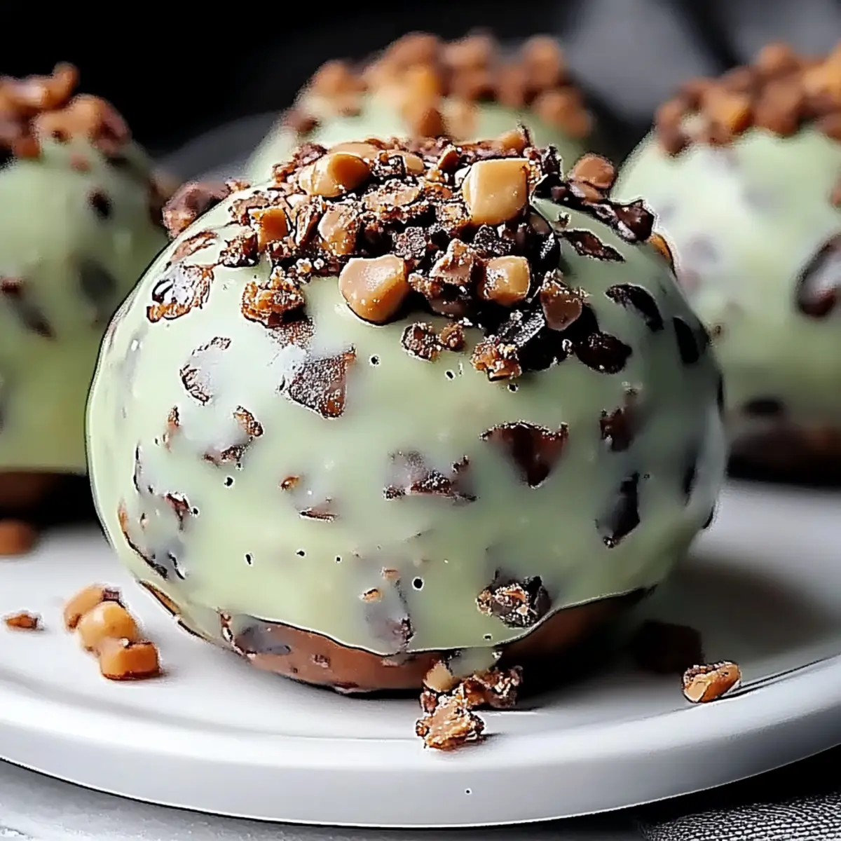 Mint Chocolate Chip Protein Balls