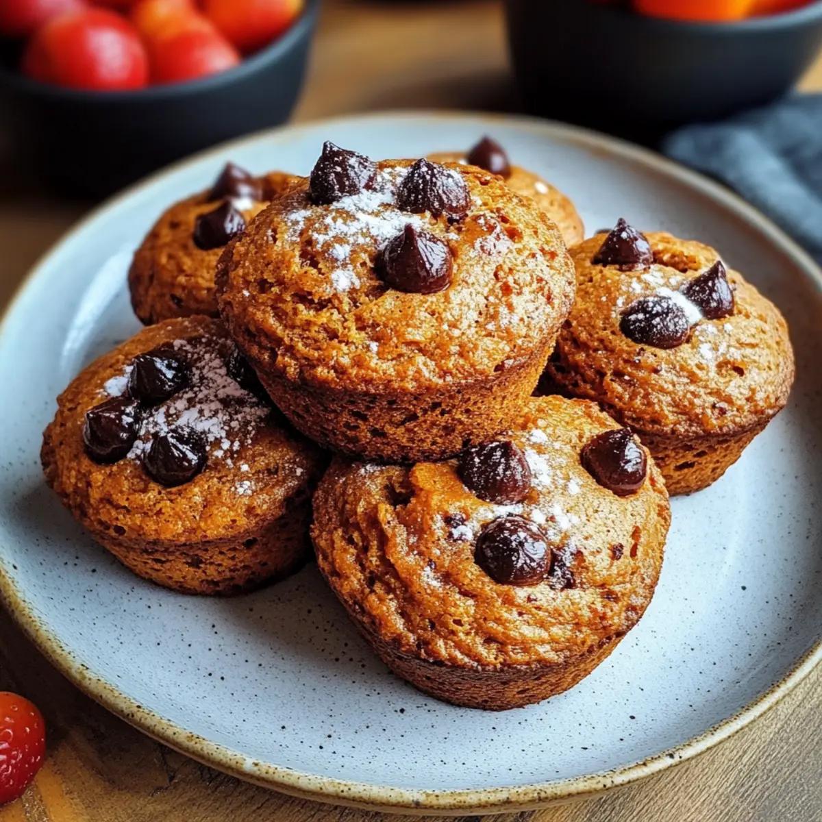 Pumpkin Chocolate Chip Muffins Gluten Free