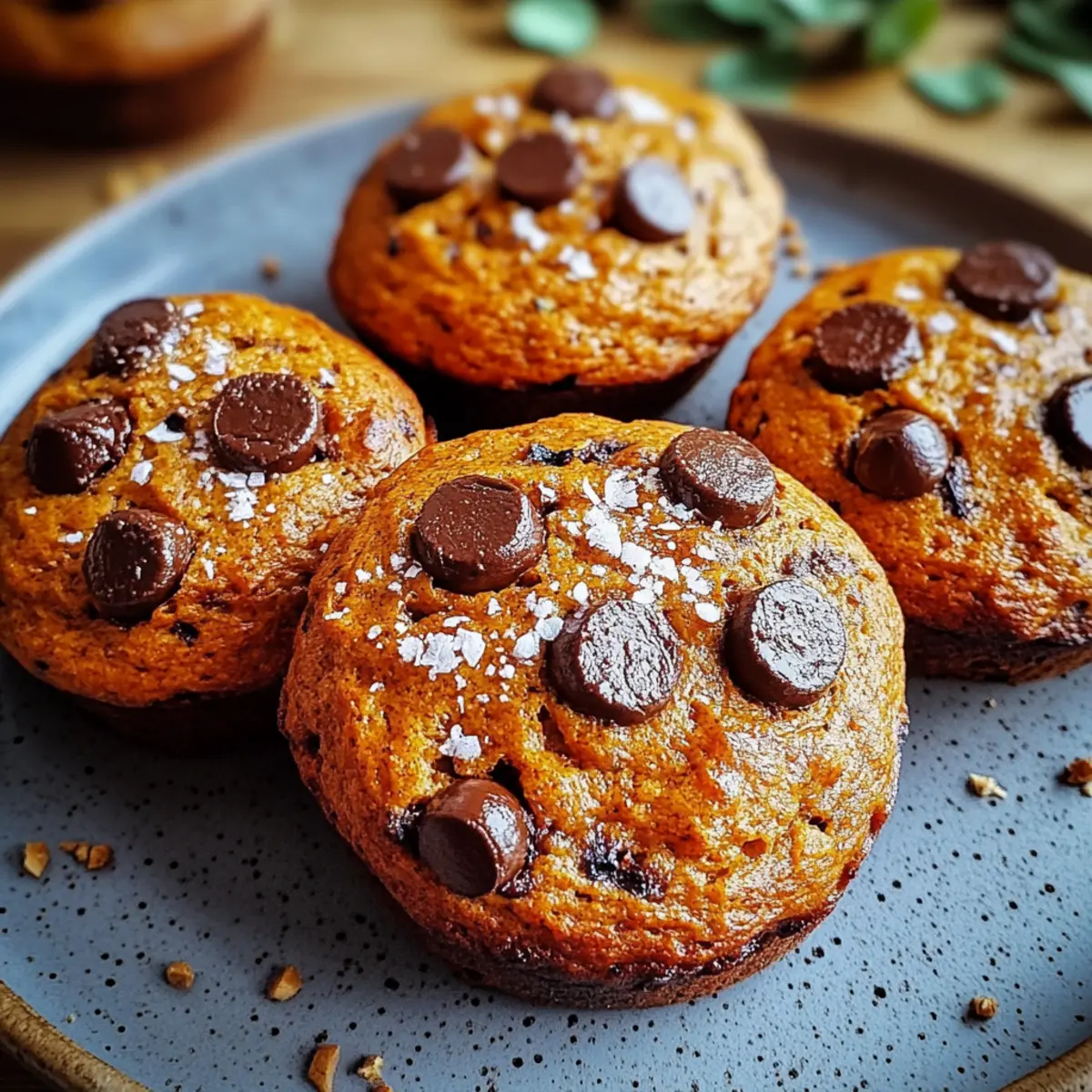 Pumpkin Chocolate Chip Muffins Gluten Free