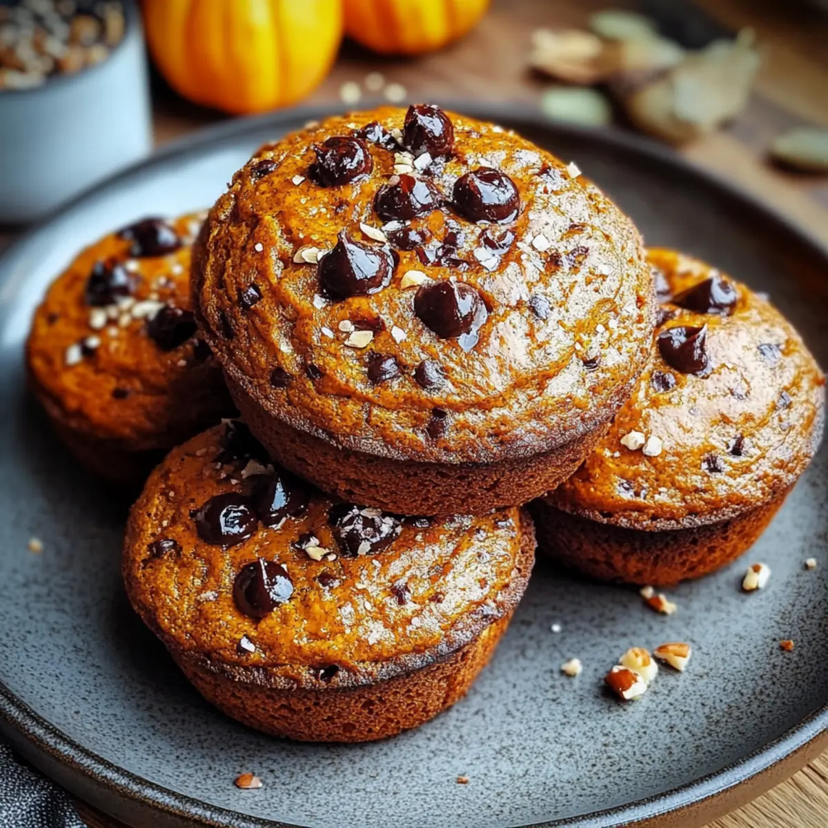 Pumpkin Chocolate Chip Muffins Gluten Free