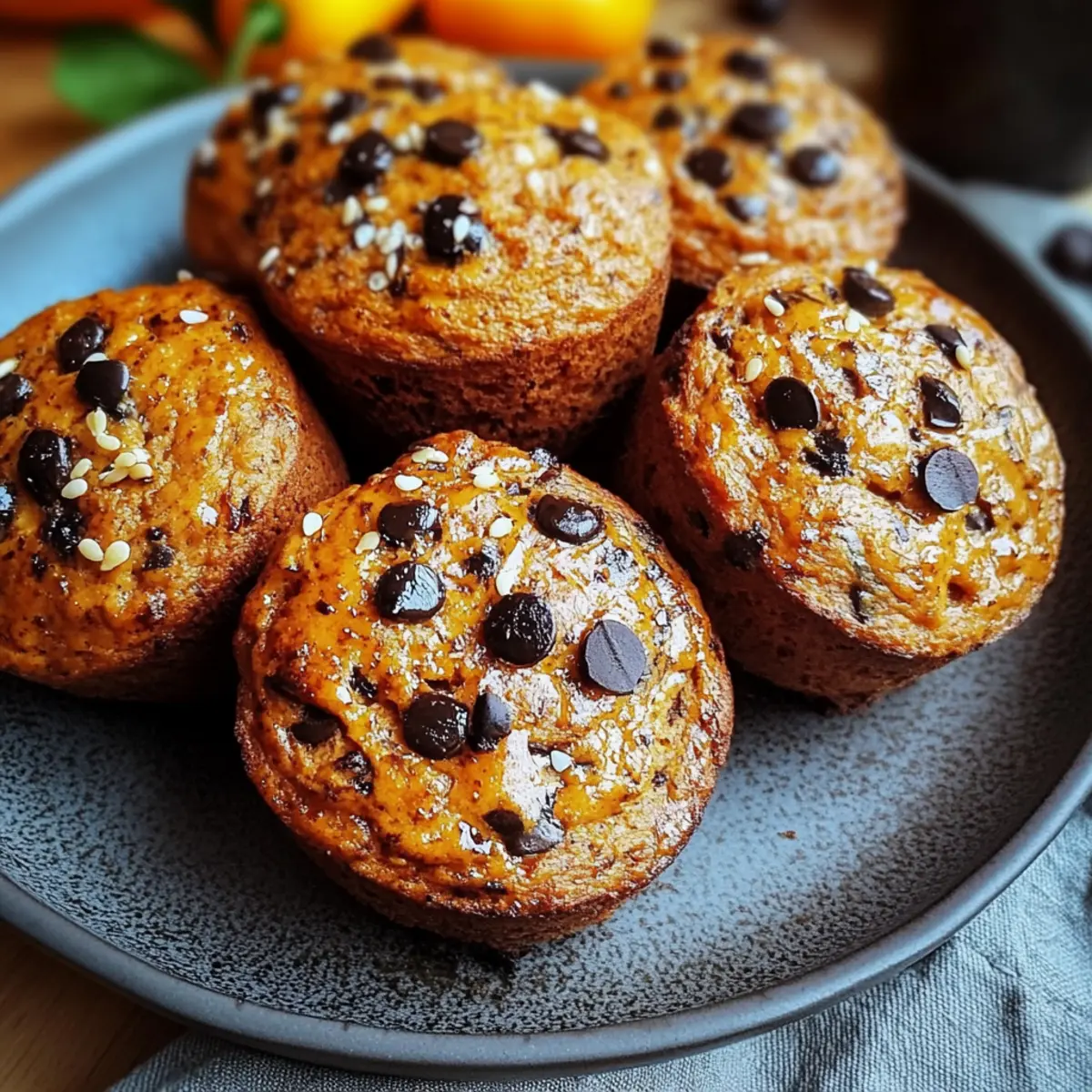 Pumpkin Chocolate Chip Muffins Gluten Free