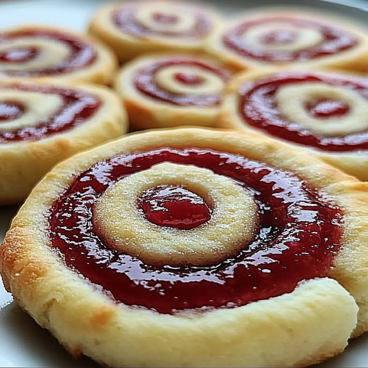 Raspberry Swirl Shortbread Cookies