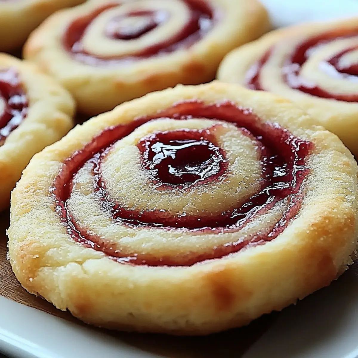 Raspberry Swirl Shortbread Cookies