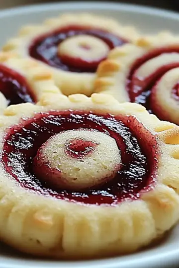 Raspberry Swirl Shortbread Cookies