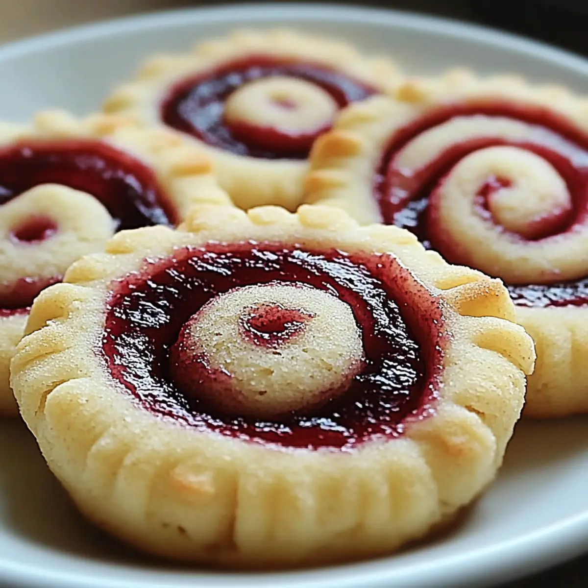 Raspberry Swirl Shortbread Cookies