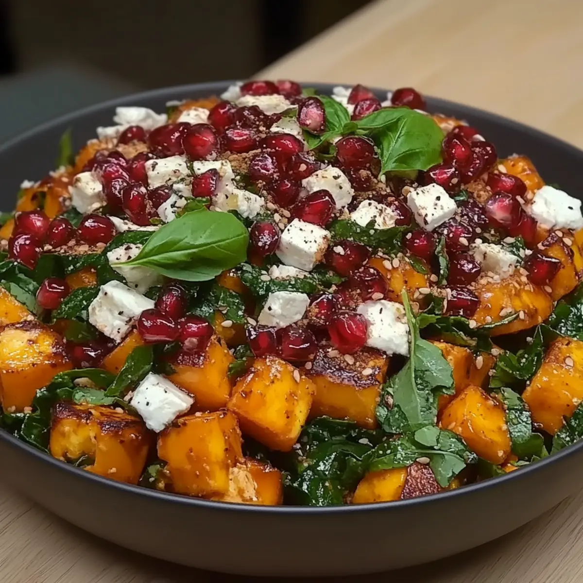 Roasted Sweet Potato and Baby Kale Salad