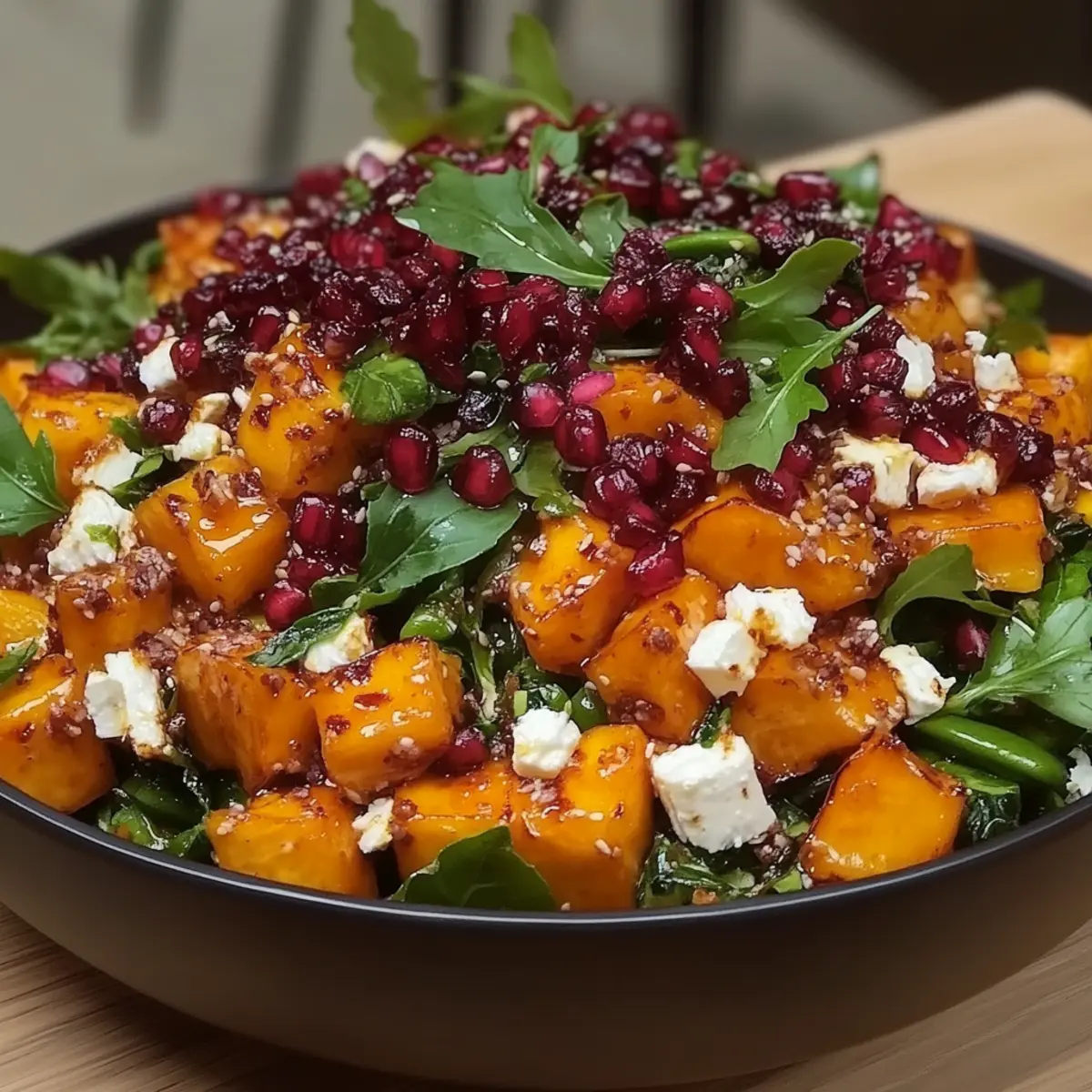 Roasted Sweet Potato and Baby Kale Salad