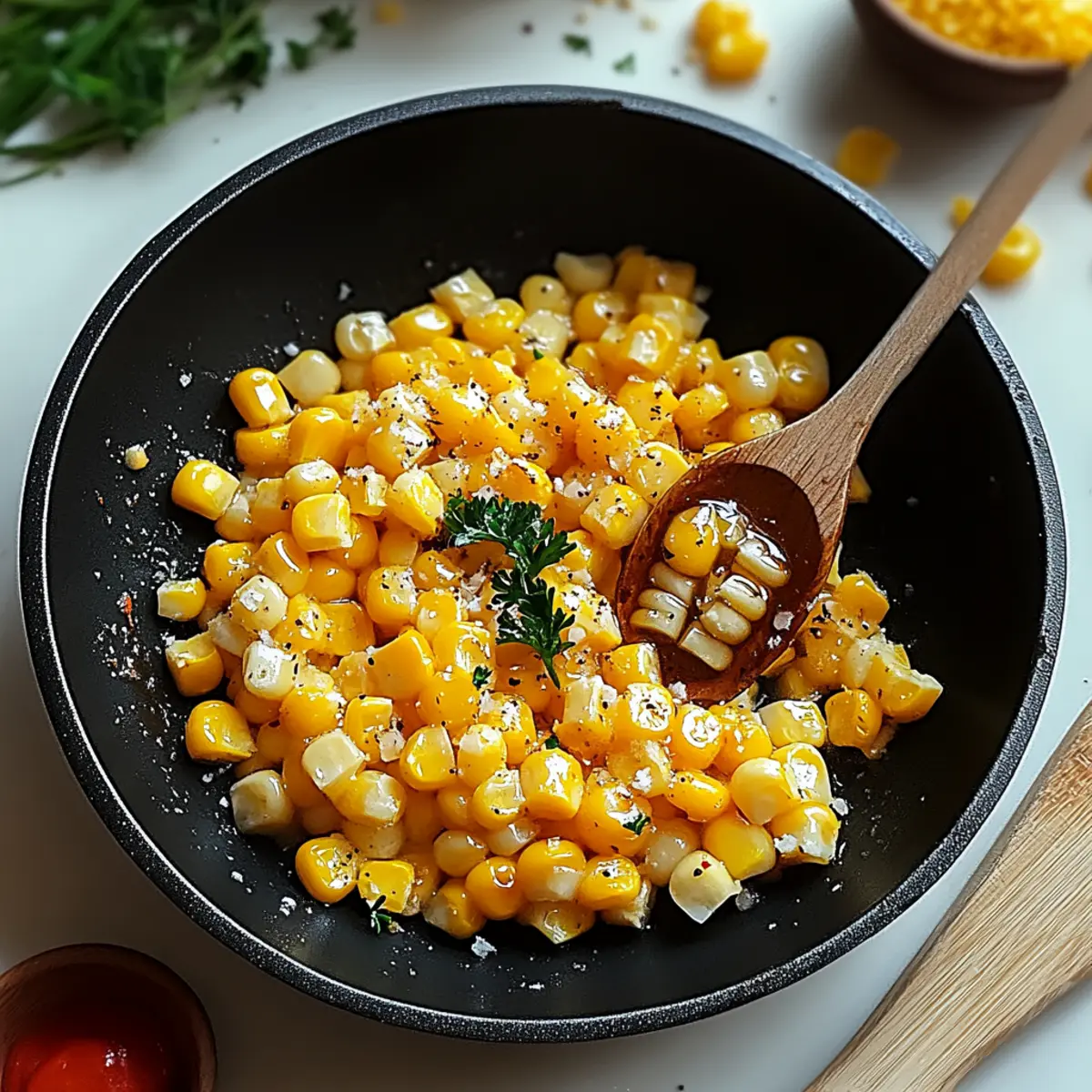 Skillet Corn with Honey Butter