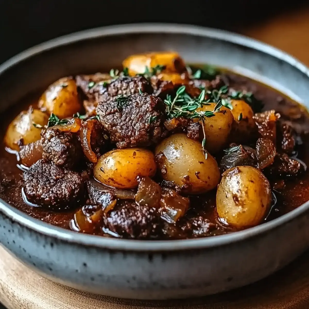 Slow-Cooked Beef Bourguignon