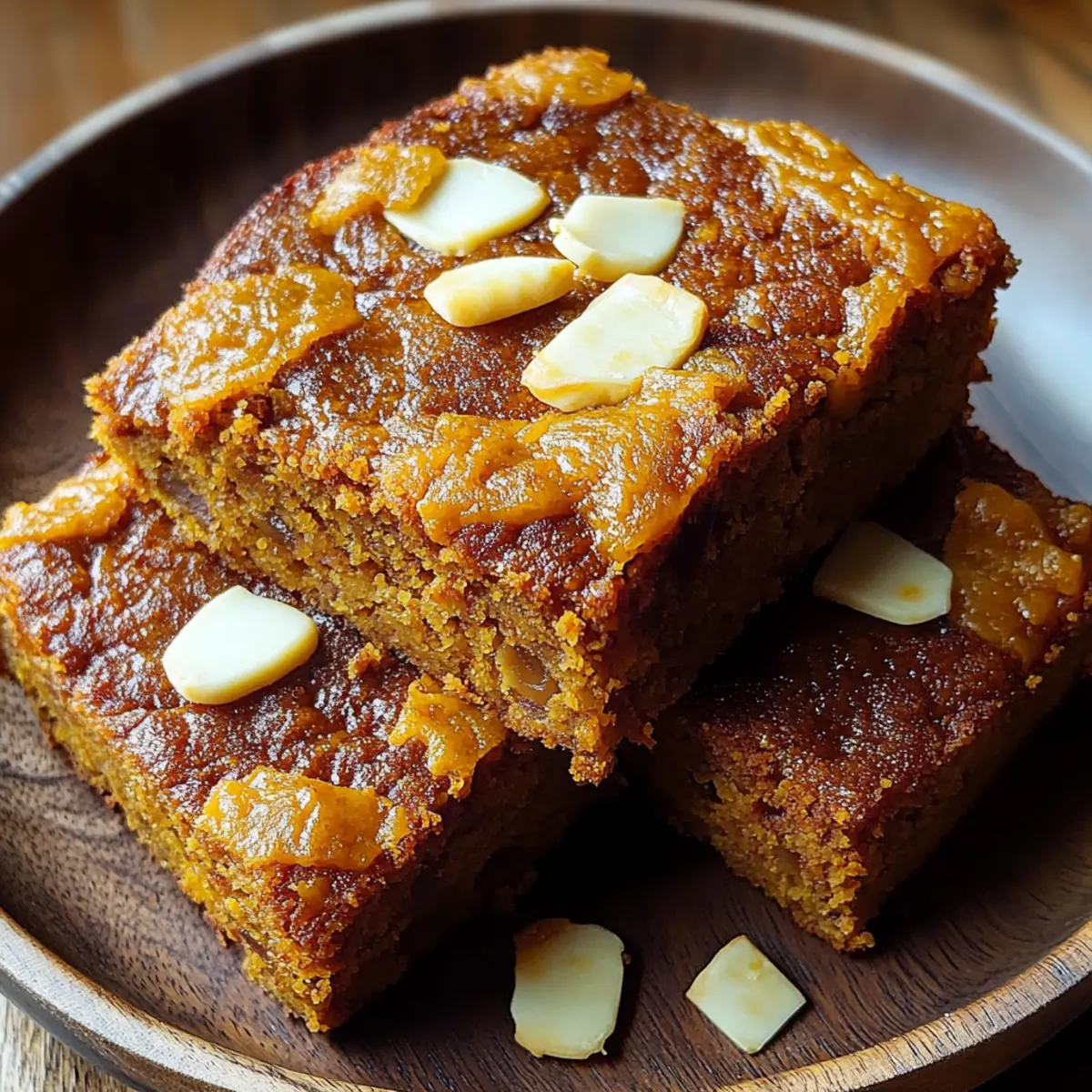 Spiced Baked Pumpkin Blondies