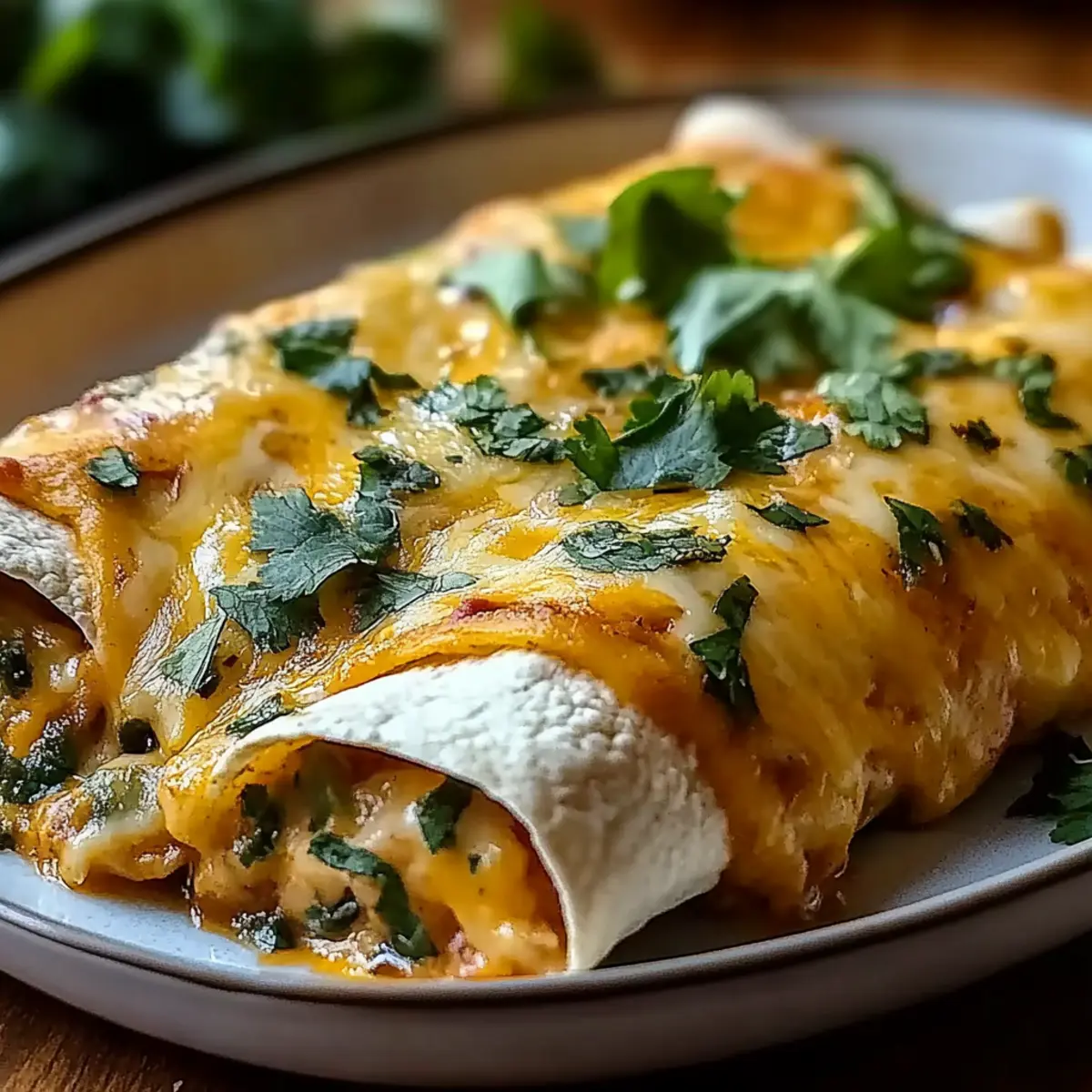 Spicy Hatch Chile Enchiladas