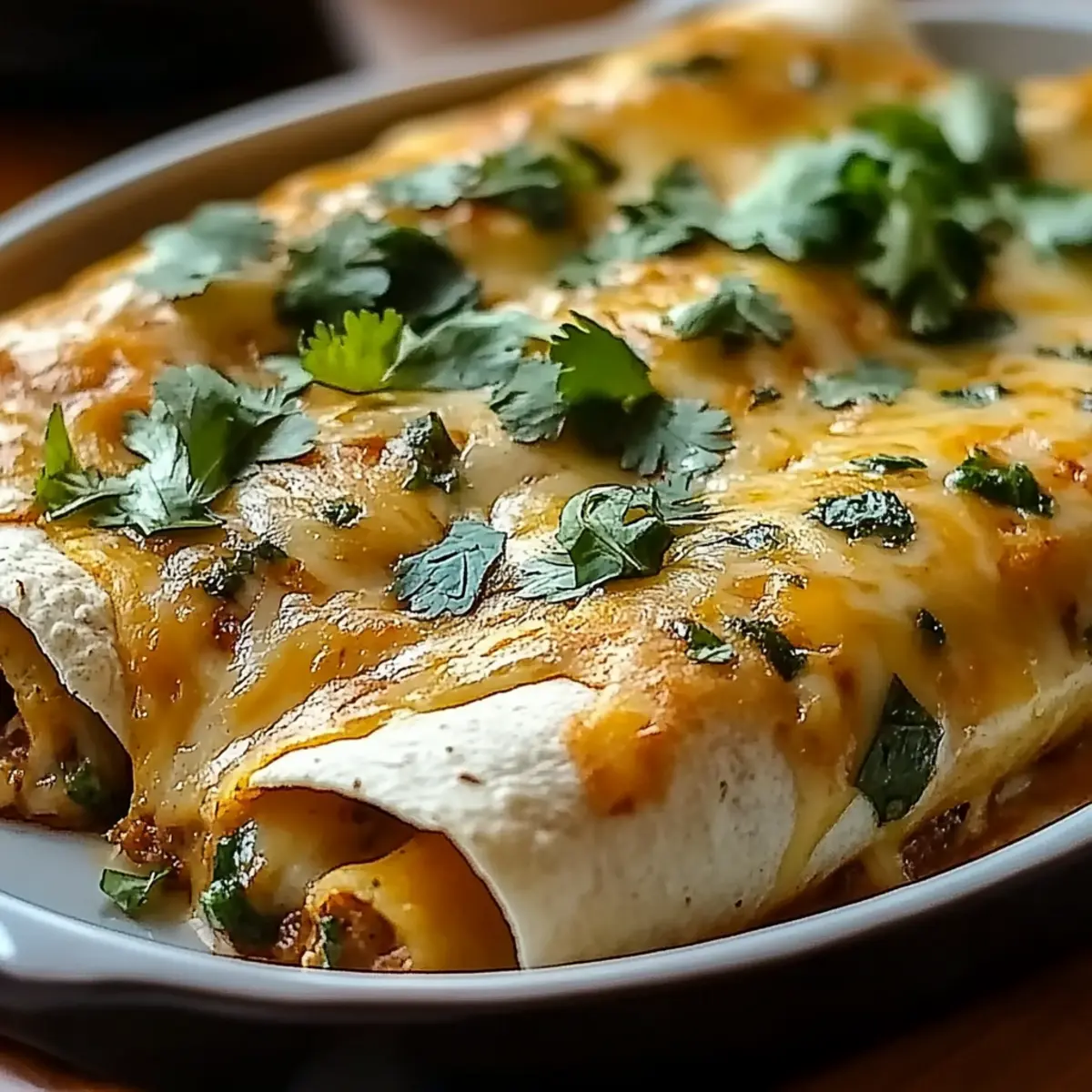 Spicy Hatch Chile Enchiladas