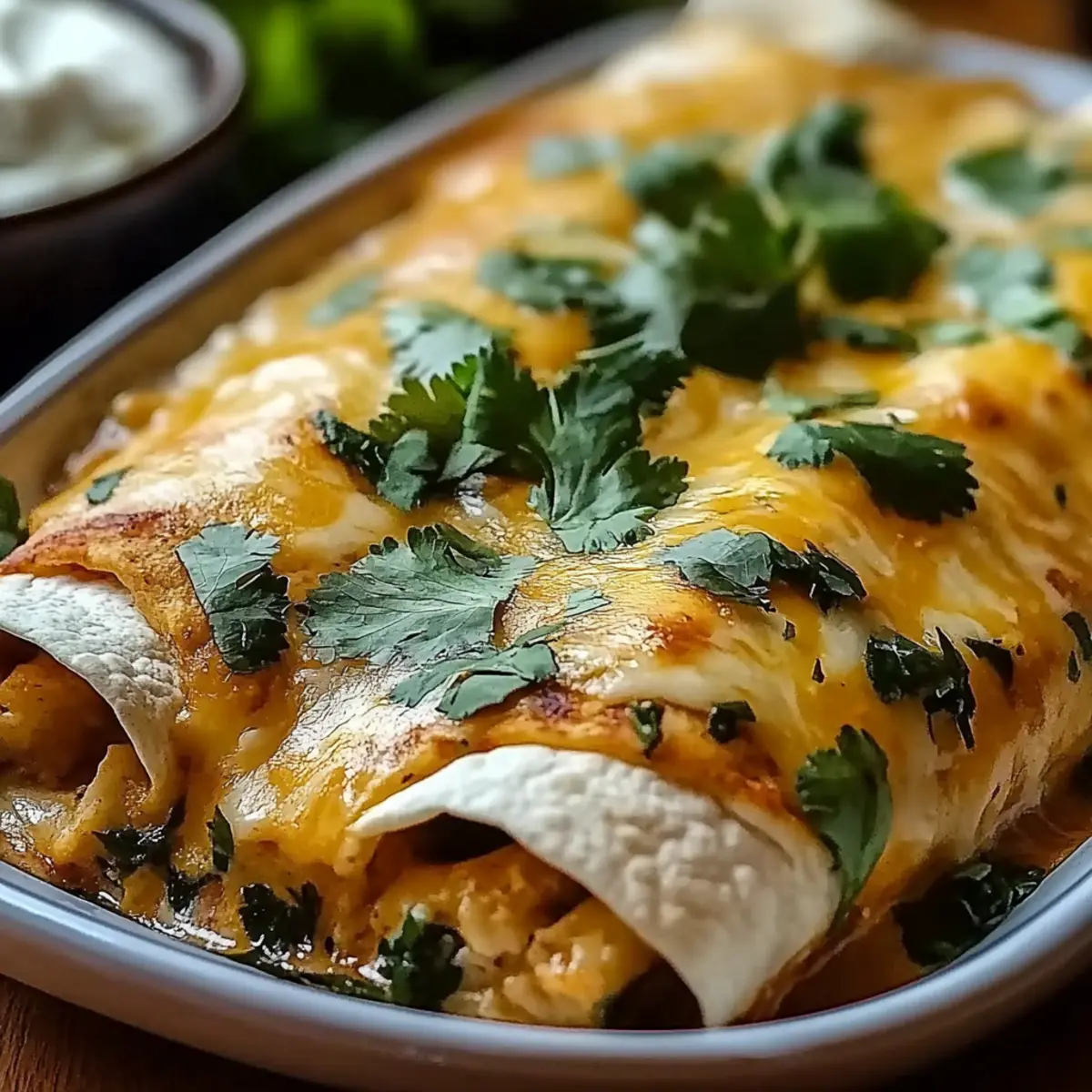Spicy Hatch Chile Enchiladas