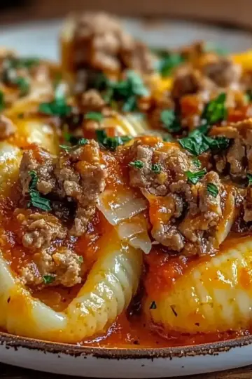 Stuffed Shells with Meat