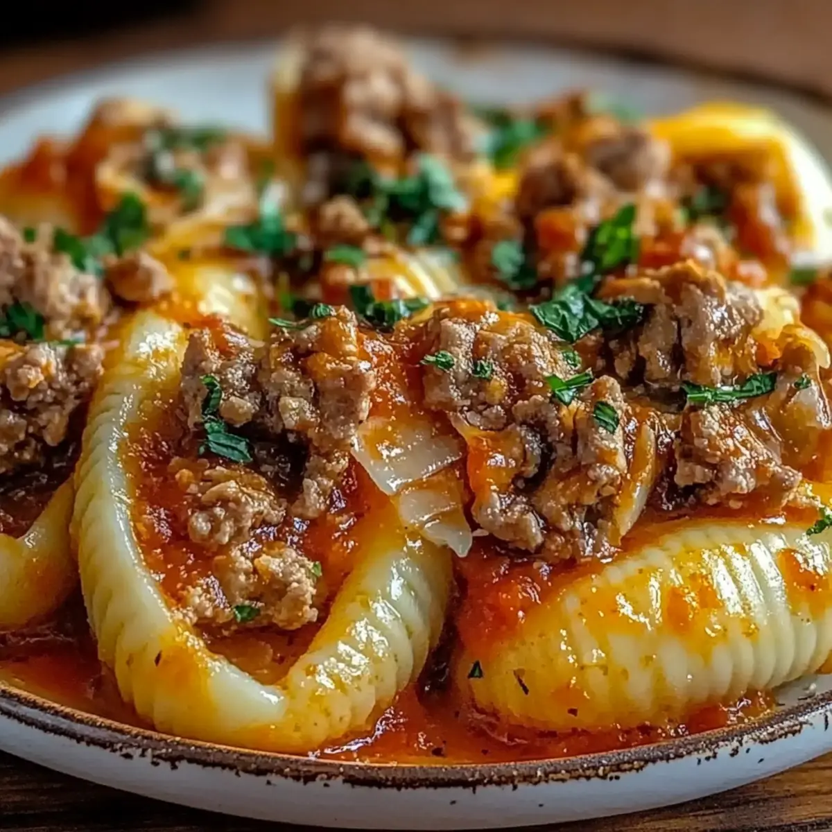 Stuffed Shells with Meat