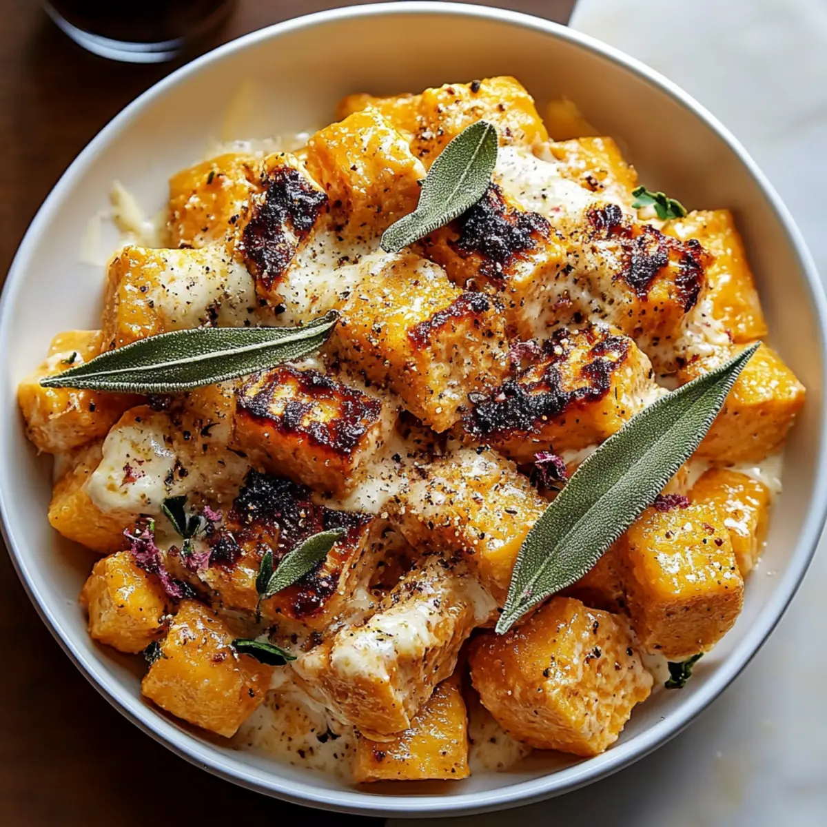 Sweet Potato Goat Cheese Sage