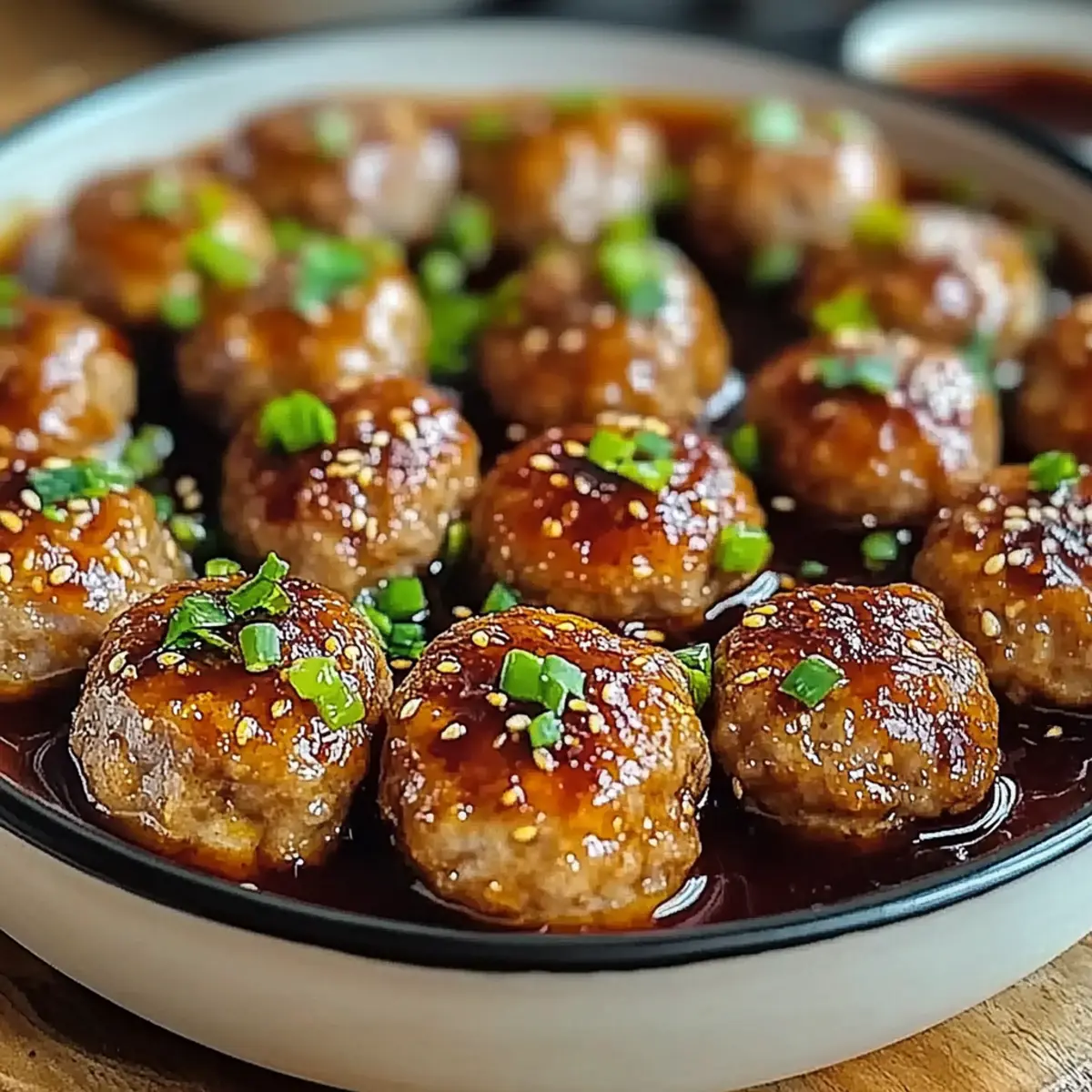Sweet and Spicy Asian Turkey Meatballs