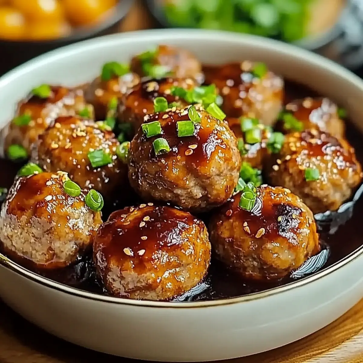 Sweet and Spicy Asian Turkey Meatballs