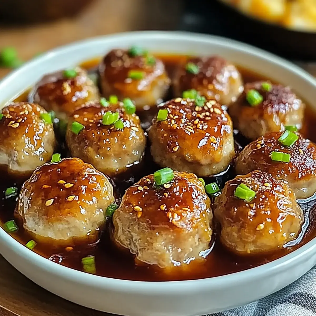 Sweet and Spicy Asian Turkey Meatballs