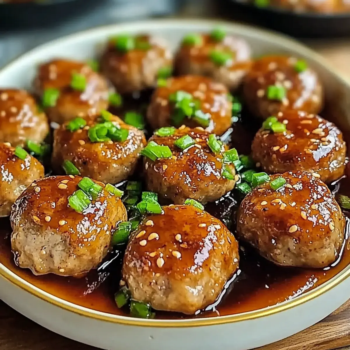 Sweet and Spicy Asian Turkey Meatballs