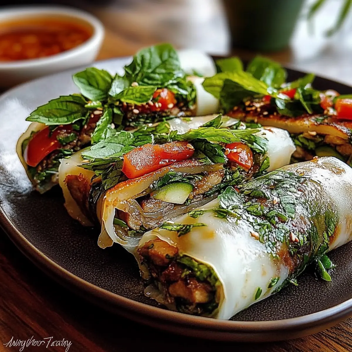 Thai Basil Beef Rolls