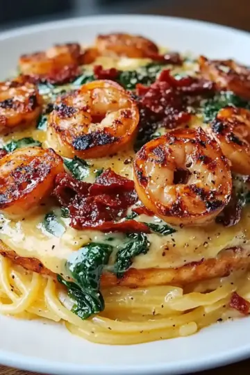 Tuscan Shrimp Pasta