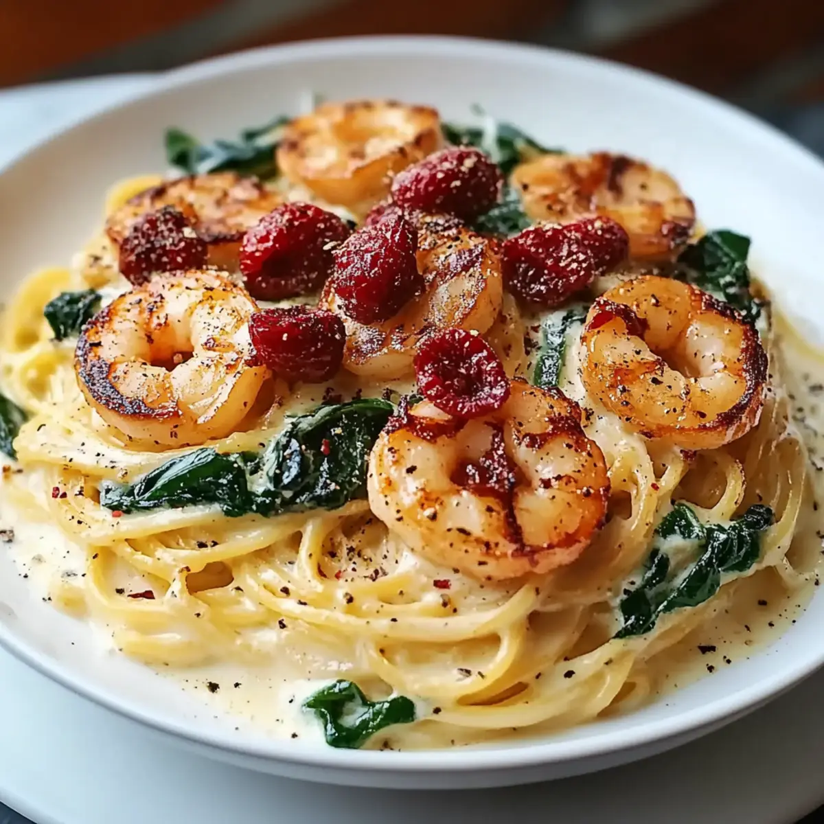 Tuscan Shrimp Pasta