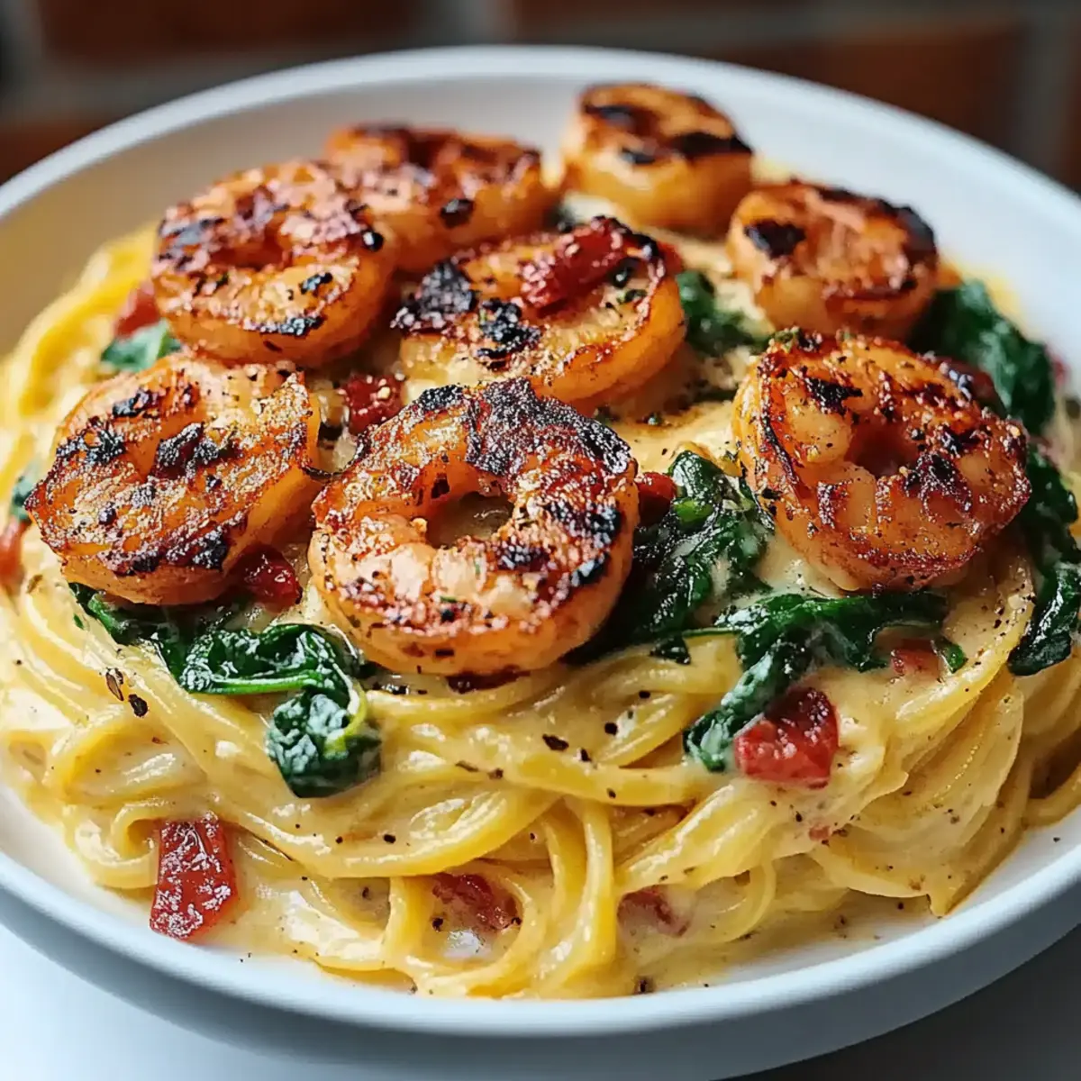 Tuscan Shrimp Pasta