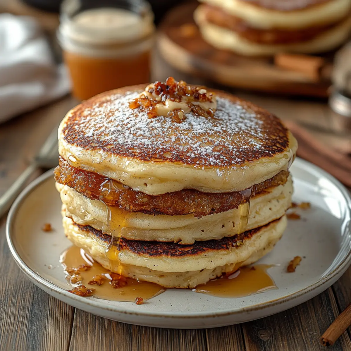 Vanilla Cinnamon Buttermilk Pancakes
