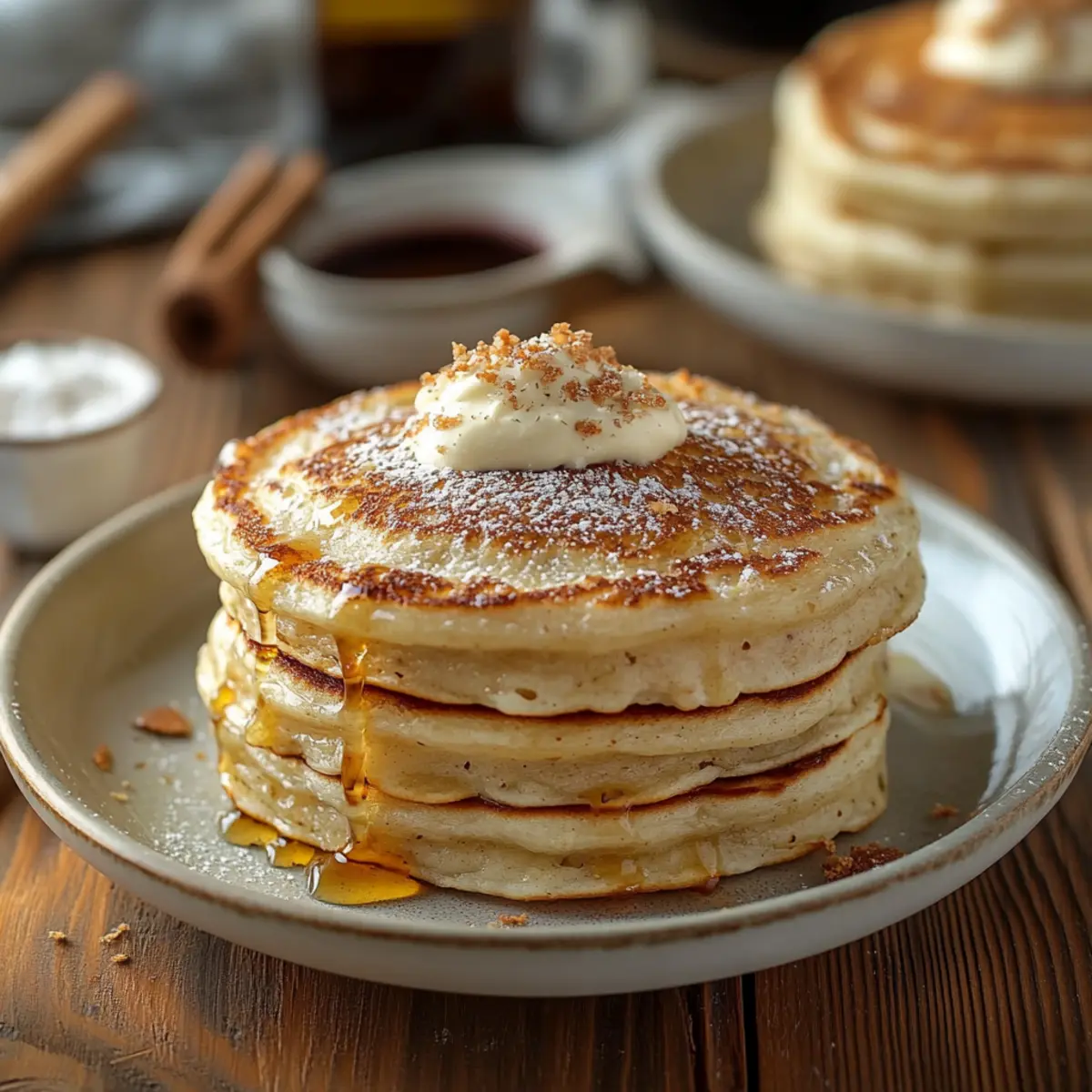 Vanilla Cinnamon Buttermilk Pancakes