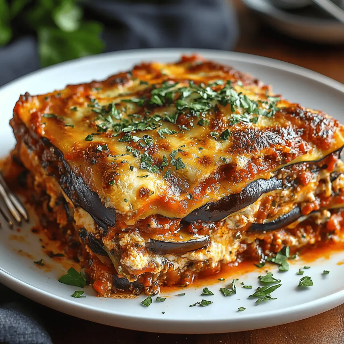 Vegetarian Eggplant Lasagna
