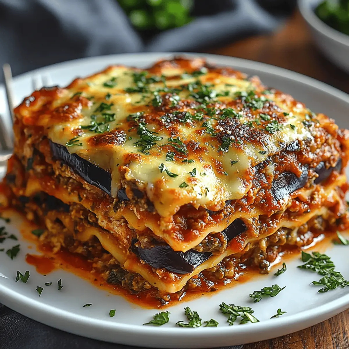 Vegetarian Eggplant Lasagna