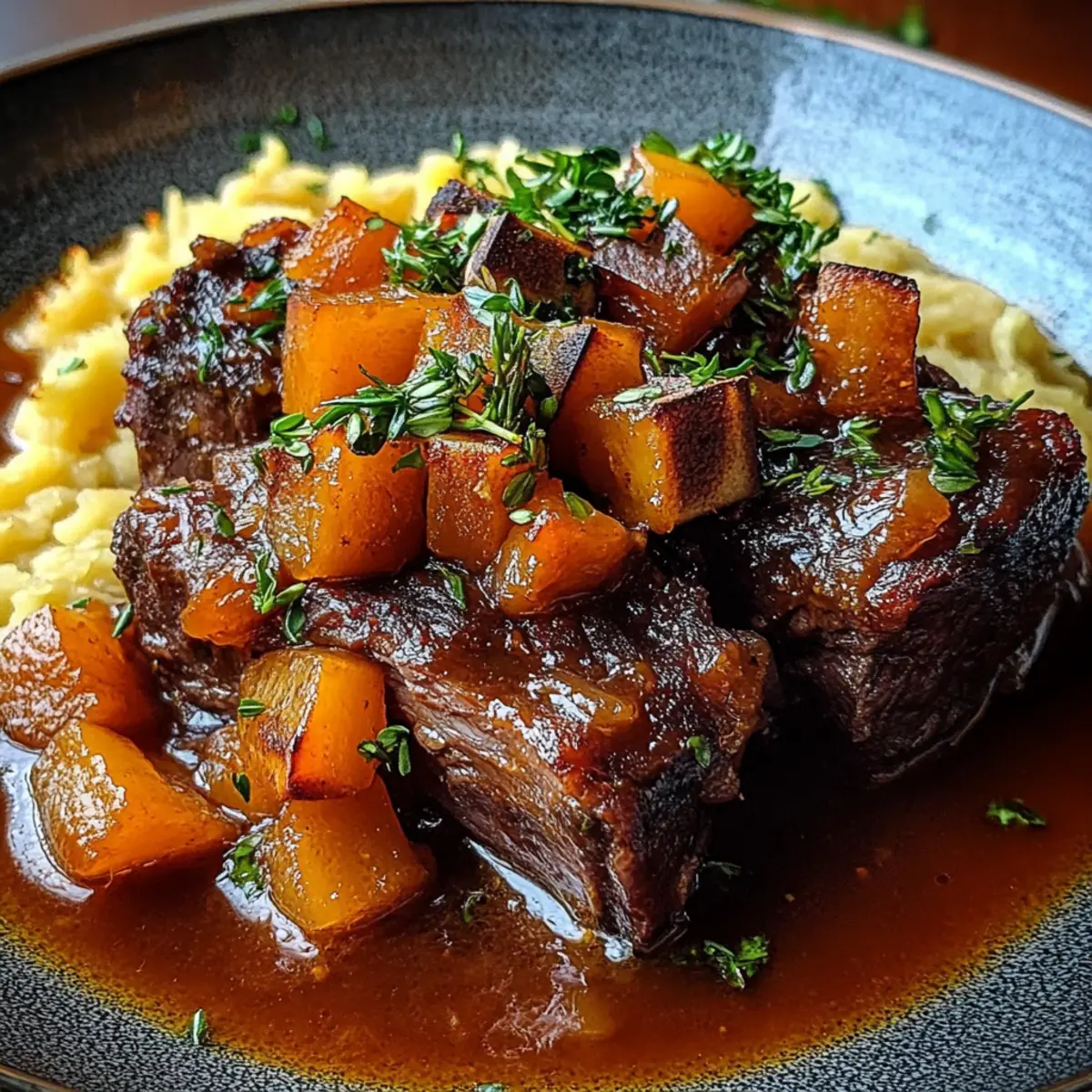 Apple Cider Braised Short Ribs
